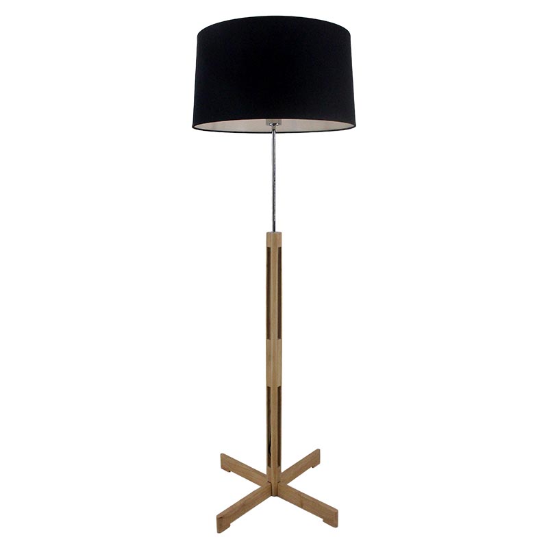 Wooden Simple Fabric Lamp Shade Standup Lamp for Home M3041