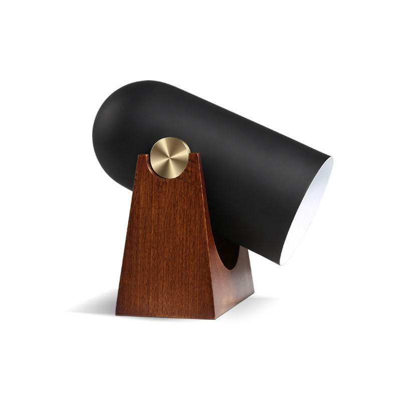 Wood Base Adjustable Decorative Cannon Table Lamp M20045
