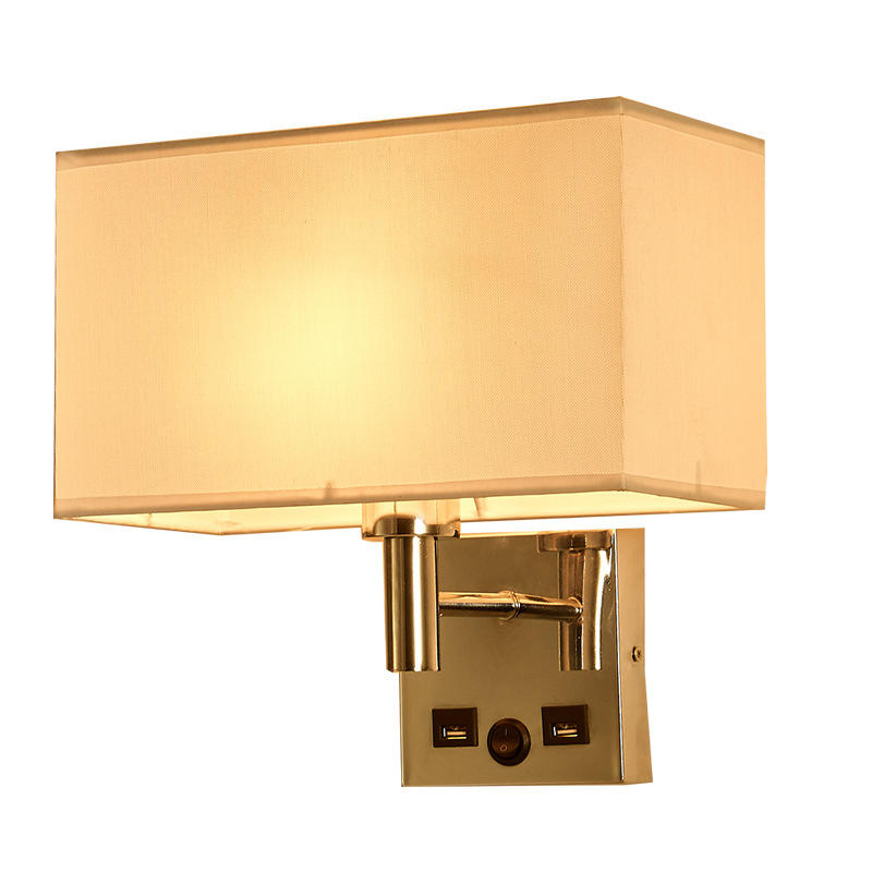 Hotel Project Modern Design Wall Lamp with USB Charging Port M40171