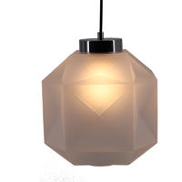 Succinct Frosted Glass Square Pendant Light for Hotel Restaurant M10789