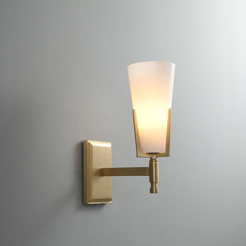 Luxury Decoration Opal White Glass Wall Light for Bathroom Mirror M40286