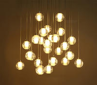 Modern Style Luxury Crystal Chandelier LED Rain Drop Lighting for Hotel Lobby M10992