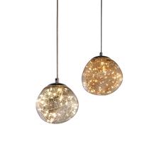 Indoor Modern Decorative Glass Pendant Hanging Copper Wire Lights M11029