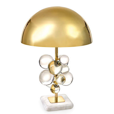 Post Modern Luxury Table Lamps Jewelry Brass and Marble Desk Lamp Hotel Front Desk M20208