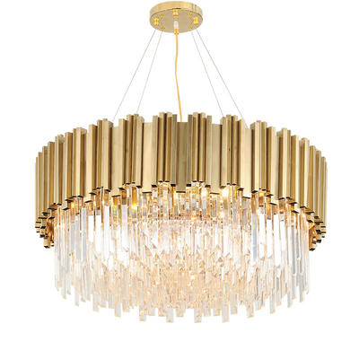 Luxury Indoor Modern Decorative Crystal Brass Chandelier for Hotel Lobby Banquet M11053