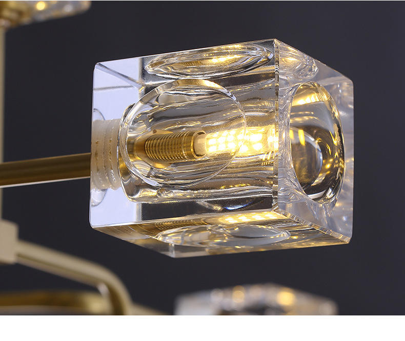 Modern Decoration 8/12/16 head  Brass Crystal Chandelier M11079