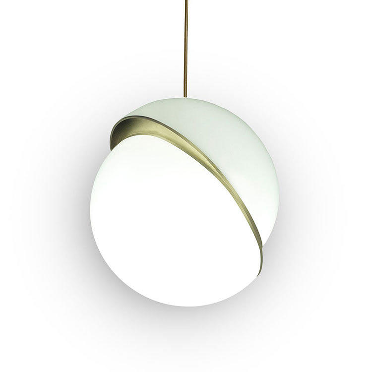 Modern Designer Multiple Size Iron and Acrylic Ball Pendant Light M11099
